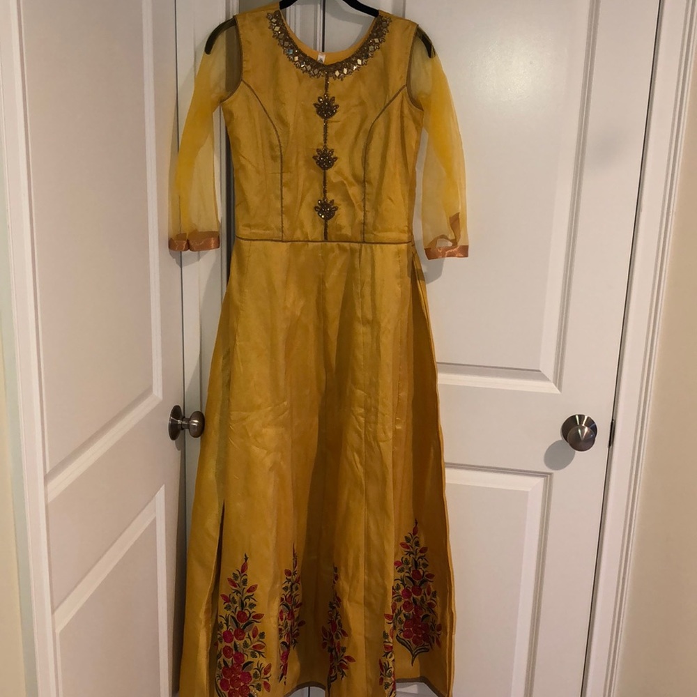 Yellow Indian dress